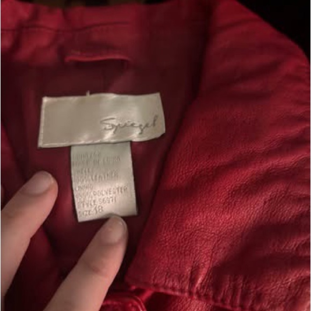 Red Button-Up Jacket - Picture 2 of 3